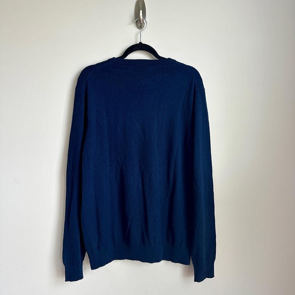 Rodd & Gunn Sweater Mens M Navy Blue Merino Wool Cashmere Crewneck Pullover NWT - Picture 4 of 9